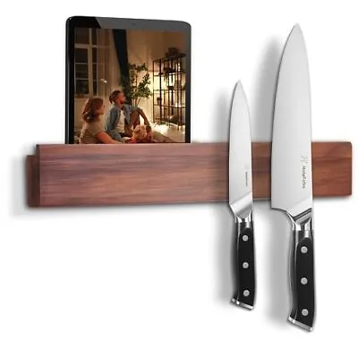16'' Magnetic Knife Strips Knife Holder For Wall Acacia Wood Knife Magnetic S... • $16.24