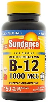 Sundance Methylcobalamin Vitamin B12 1000mcg 150 Tablets ^ • $15.89