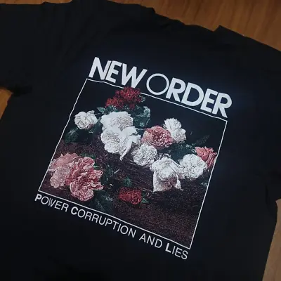 Rare New Order Power Corruption & Lies Album Band Full Size T-shirt S4544 • $21.84