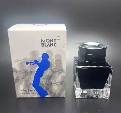 Montblanc Fountain Pen Ink-Great Characters Miles Davis Jazz Blue- 30ml • $79.99