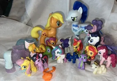 💥My Little Pony Lot Of 17 Items G4 Some Brushable Hasbro MLP Figures💥 • $11.99