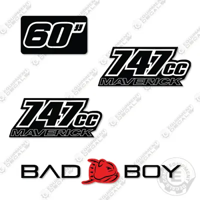 Fits Bad Boy 747CC Decal Kit Riding Mower - 7 YEAR OUTDOOR 3M VINYL! • $39.95