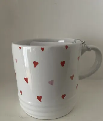 Le Creuset London 350ml Coffee Mug With Hearts Decal NEW • £26