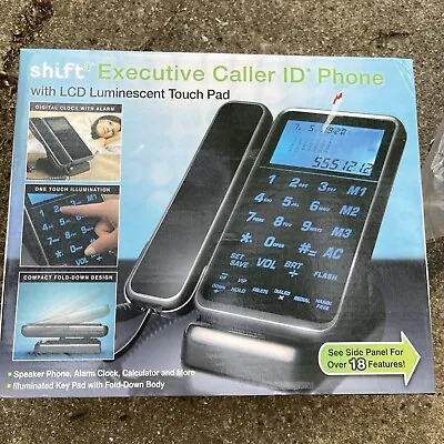 Shift3 Black Executive Caller ID Phone LCD Luminescent Touch Pad New • $12