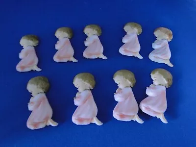 New Vintage Bakery Crafts Praying  Girl Cake Decorating Decor 9  Count • $10