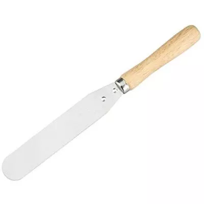 Palette Knife Cake Icing Spreader Smoothing Decorating Spatula Wooden Handle • £3.79