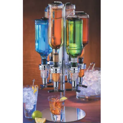 6 Bottle Bar Beverage Liquor Dispenser Wine Beer Whisky Alcohol Drink Dispenser • $37.05