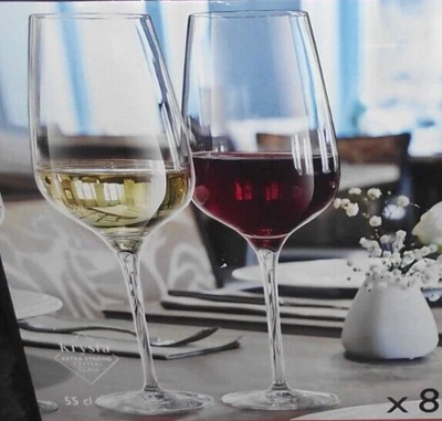 £24.99 • Buy Chef & Sommelier LISBOA Extra Strong Crystals  Wine Glasses X 8 ,