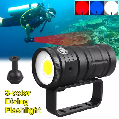 28000LM Scuba Diving Video / Camera Photography Light Flashlight Underwater 100M • $97.99