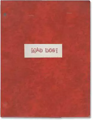 Walter Doniger MAD BULL MAD DOG Original Screenplay For The 1977 #147423 • $75