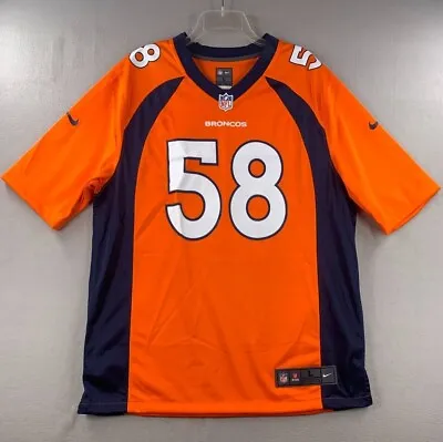 Von Miller Denver Broncos Nike Game Player Jersey Men's Large 2021 NFL #58 New • $194.98