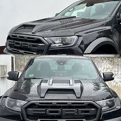 Matte Black Bonnet Scoop Hood Cover For Ford Ranger PX2 PX3 2015-2022 Wildtrak • $179