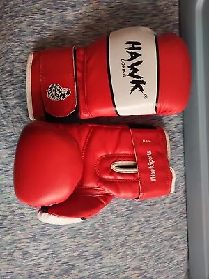 Hawk Classic Pro Style Training Boxing Gloves 6oz-Pre-Owned-Youth • $15