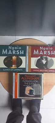 3 Audiobooks.Ngaio Marsh.Margery Allingham.Abridged. • £5.20