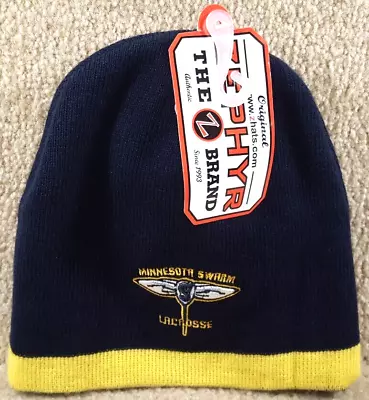 New With Tags Minnesota Swarm ILL Lacrosse Skull Cap Stocking Hat Zephyr • $45