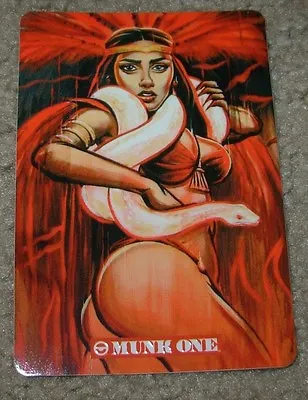 MUNK ONE Sticker PYTHON SNAKE GIRL From Poster Print Invisible Industries • $0.99