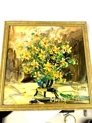 Morris Katz Signed Amazing Original Oil Painting Gorgeous Frame Great Condition • $160