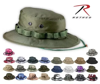 Rothco Tactical Military Camouflage Bucket Boonie Sun Fishing Jungle Hat Cap • $14.99
