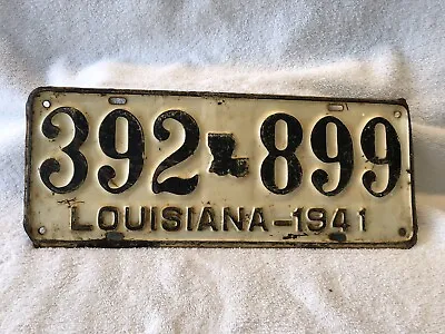 Vintage 1941 Louisiana License Plate • $249.99