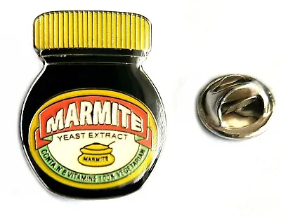 Marmite Yeast Collector Metal Enamel Pin Badge. Black Stuff Love It Or Hate It? • £2.55