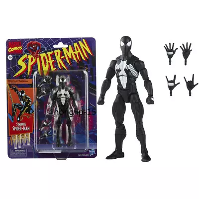 Spider-Man Retro Marvel Legends Symbiote   BLACK SUIT  Spider-Man 6  AF HASBRO • $20