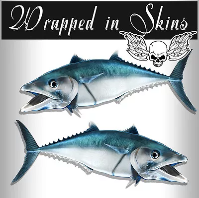 King Mackerel Decals Fish Stickers Tackle Box RV Truck Trailer AFP-0025 • $3.14