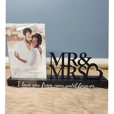 Nwt Mr & Mrs  I Love You From Now Until Forever.. Photo Stand • £25.29