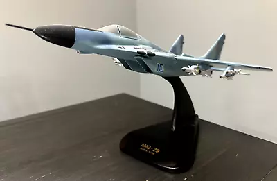 MIG - 29 Airplane RUSSIA USSR Mahogany Wood Scale Model Desk Aircraft Display US • $129.99