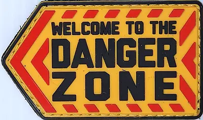 Welcome To The Danger Zone MilSpec Monkey PVC 3D Morale Patch  Red Orange Black • $7.95