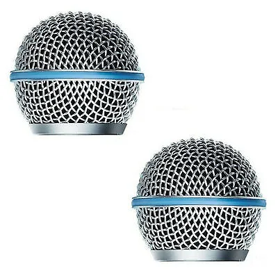 2PCS NEW Microphone Grill Mic Grille Ball Head Mesh For Shure Beta58A SM58 US • $13.99