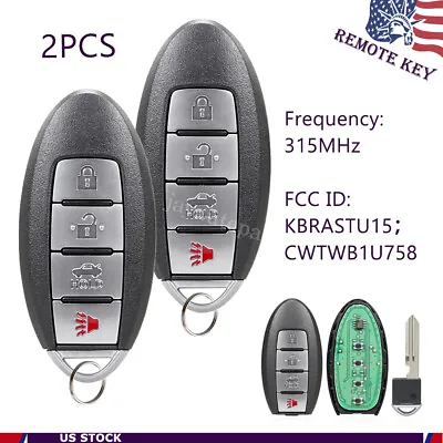 2 Car Key Fob Keyless Entry Remote For 2003 2004 - 2006 Infiniti G35 G 35 • $15.89