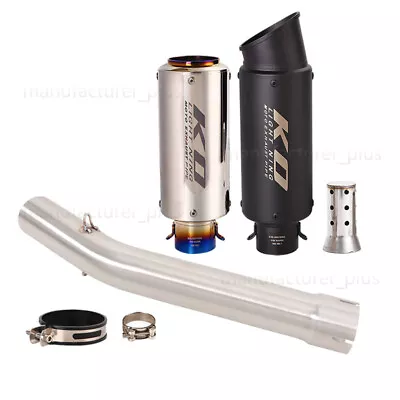 For Yamaha YZF R6 1998-2005 Mid Exhaust Link Pipe Slip On 51mm Muffler Escapes • $160