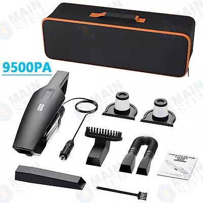 $18.98 • Buy Fjhee 9500Pa Powerful Car Vacuum Cleaner & Portable Handheld Strong Suction SALE