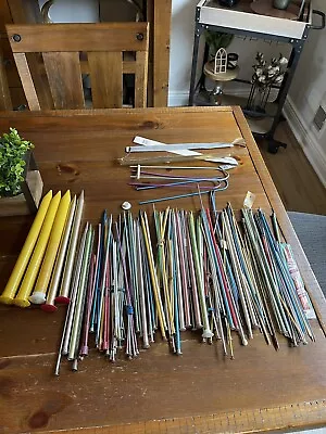 Lot Of 100+ Vintage Knitting & Crochet Needles Boye  Hero Sears Susan Bates • $29.99