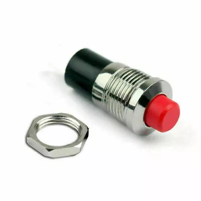 New Mini Push Button SPST Latching N/O OFF-ON Switch 10mm R/B For Car/Boat UE • $15.89