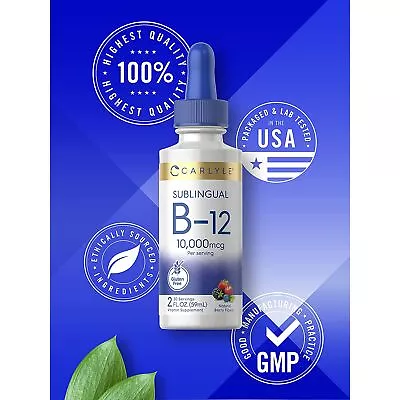 Suplemento Complejo Vitamina B-12 En Gotas Energizante Acelerador Del Metabolism • $21.99