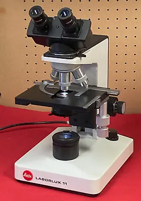 Leitz Laborlux 11 Binocular Microscope With EF 10x 40x 100x • $300