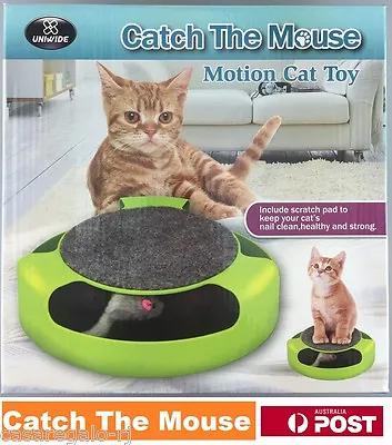$12.95 • Buy Motion Kitten Cat Toy Catch The Mouse Chase Interactive Cat Training Scratchpad