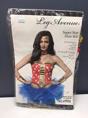 $13.99 • Buy Leg Avenue Super Star Hero Kit Wonder Woman Women Halloween Costume