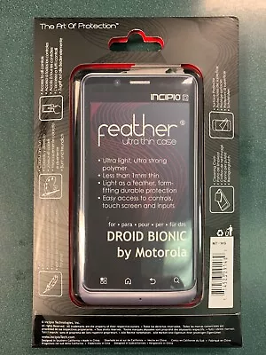 Incipio Feather Case For Motorola Droid Bionic Phone Case Black (MT-146) • $5.99