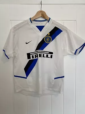 2003-04 Official Inter Milan Nike Third Away Shirt Childs Size • £22.99