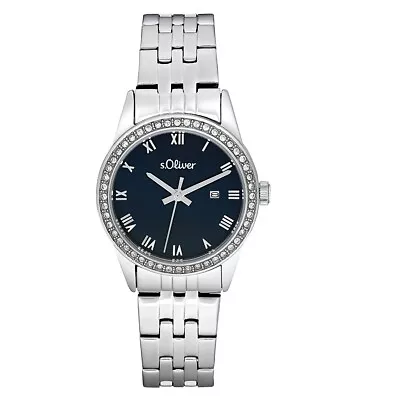 S.oliver Ladies Watch Wristwatch Stainless Steel Silver 2033562 • $166.65