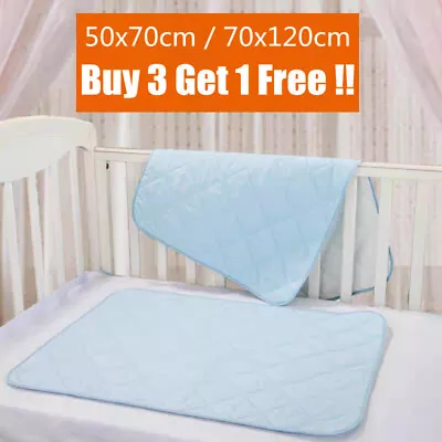 Washable Absorbent Incontinence Bed Pads Mats Sheet Mattress Reusable Protector • £5.20