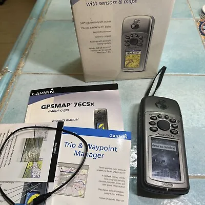 🌟 Garmin GPSMAP 76CSx Waterproof Hiking GPS Handheld Receiver • $119.95