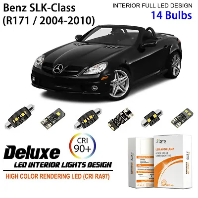 14 LED Light Bulbs White Interior Light Upgrade For Mercedes Benz SLK Class R171 • $23.40