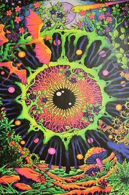 Cosmic Eye By Space Tribe Non-Flocked Blacklight Poster 24  X 36  • $12.99