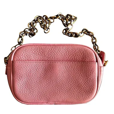 J. CREW Pink Pebbled Leather Crossbody Messenger Bag 7”x 5”x 2.5” • $32