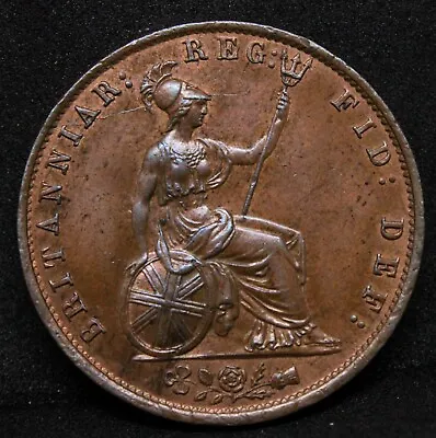 1/2 Penny 1854. Queen Victoria Young Head. S.3949 AUNC • £75