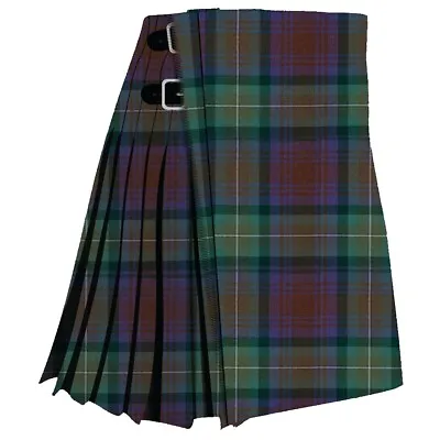 Isle Of Sky Tartan Kilt Men's Tartan Handmade Kilt 8 Yard • £90