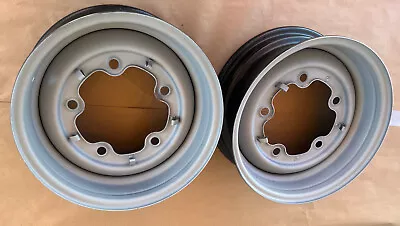 VW BEETLE 5x205 CUSTOM STEEL SMOOTHIE PAIR REAR 15x6 BUG 5 LUG DEEP  MADE USA • $550